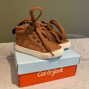 Toddler size 5 Cayden Hightops - brown